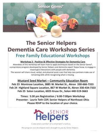 Positive and Effective Strategies for Dementia Care