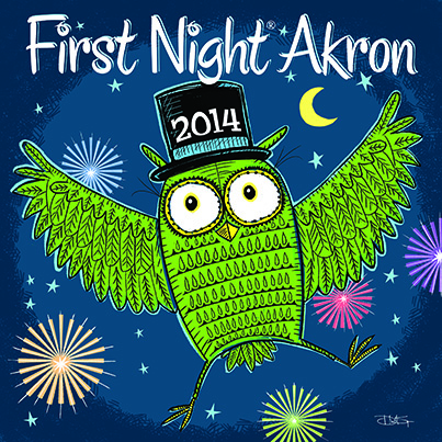 Gallery 1 - Request for proposal: First Night Akron 2017 button and poster art