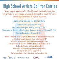 Gallery 1 - High School Artists Call for Entries for (dis)ABLED BEAUTY