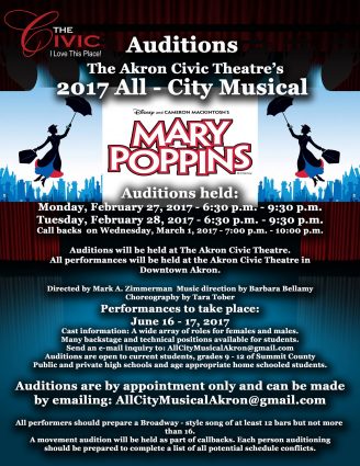Gallery 1 - AUDITIONS: All City Musical - Mary Poppins