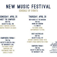 Gallery 1 - 18th Annual Akron New Music Festival