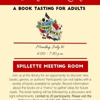 Gallery 1 - Books that Rock! A book tasting for adults