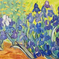 Sip and Paint Van Gogh "Irises" at Wolf Creek Tavern 7-9pm