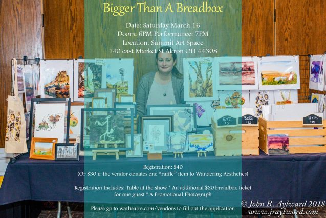 Gallery 1 - CALL FOR VENDORS: Bigger Than a Breadbox at Summit Artspace