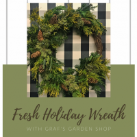 Fresh Holiday Wreath with Graf's Garden Shop