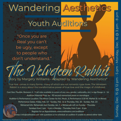 YOUTH AUDITIONS: The Velveteen Rabbit