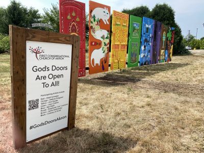 God's Doors Are Open To All Outdoor Art Installation