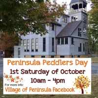 Peninsula Peddler's Day is Saturday, October 3, 2020, 10-4