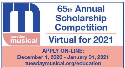 Tuesday Musical 65th Annual Scholarship Competition