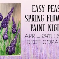 Easy Peasy Spring Flowers Paint Night