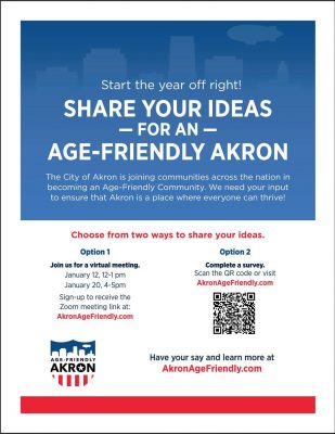 Share your ideas for an Age-Friendly Akron