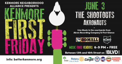 June 3 Kenmore First Friday: The Shootouts, Oddmall & More!