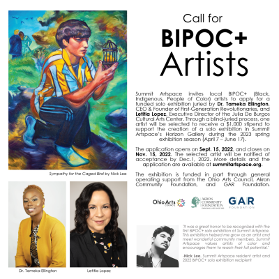 Call for BIPOC+ Artists
