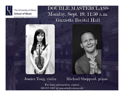 Masterclass: Jessica Tong, violin & Michael Sheppard, piano
