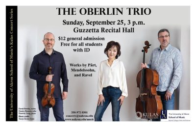 The Oberlin Trio - Kulas Concert