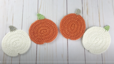 Crochet Along: Pumpkin Pie Coasters
