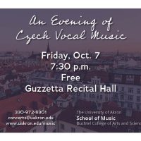 An Evening of Czech Vocal Music