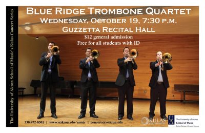 Blue Ridge Trombone Quartet - Kulas Concert Series
