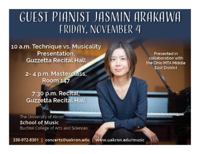 Guest pianist Jasmin Arakawa