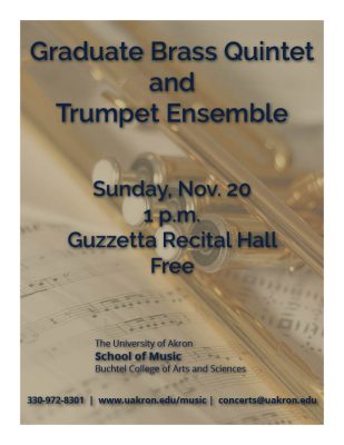 Graduate Brass Quintet and Trumpet Ensemble