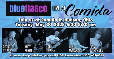 Blue Fiasco Returns to Comida, Tuesday, May 30