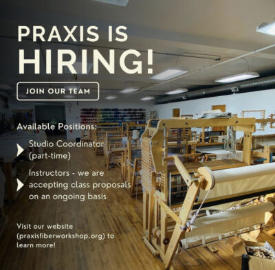 Praxis is Hiring a Studio Coordinator (Part-Time)