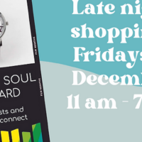 Friday Night Shopping in December at Akron Soul Train