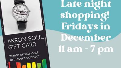 Friday Night Shopping in December at Akron Soul Train