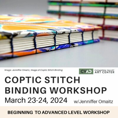 Coptic Stitch Binding Workshop with Jenniffer Omaitz