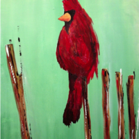 Sip & Paint at Danny Boy's: Spring Cardinal